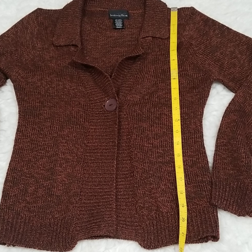 Brittany Black marron cardigan. Size S - Picture 9 of 9